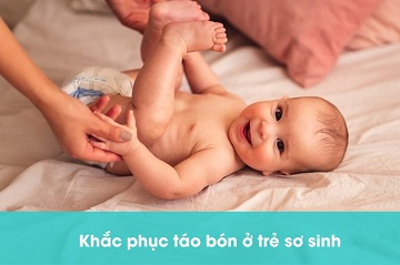 khắc phục táo bón ở trẻ sơ sinh