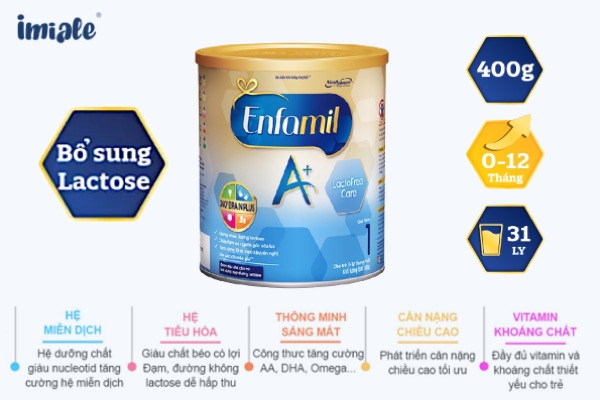 Sữa Enfamil A+ Lactofree Care