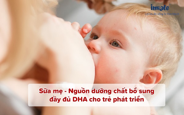 sữa mẹ bổ sung đầy đủ DHA cho trẻ