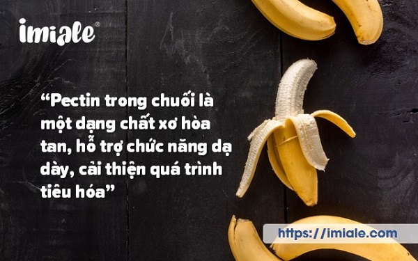 chuối dành cho trẻ đi ngoài phân sống