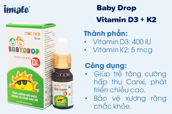 bo-sung-vitamin D3 K2 cho bé