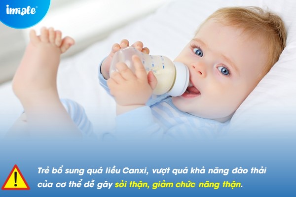 không bổ sung canxi quá liều cho trẻ