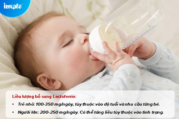 liều lượng bổ sung lactoferrin