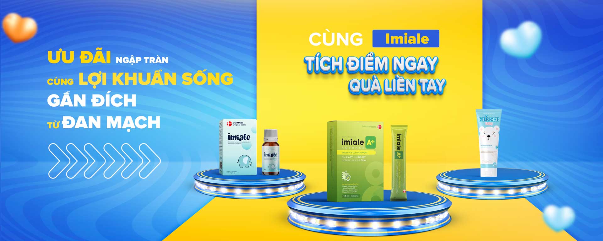 Banner tích điểm Imiale bản ngang