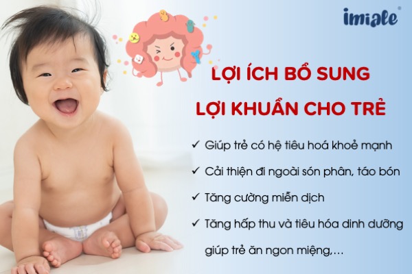 Bổ sung men vi sinh cho trẻ đi ngoài són phân